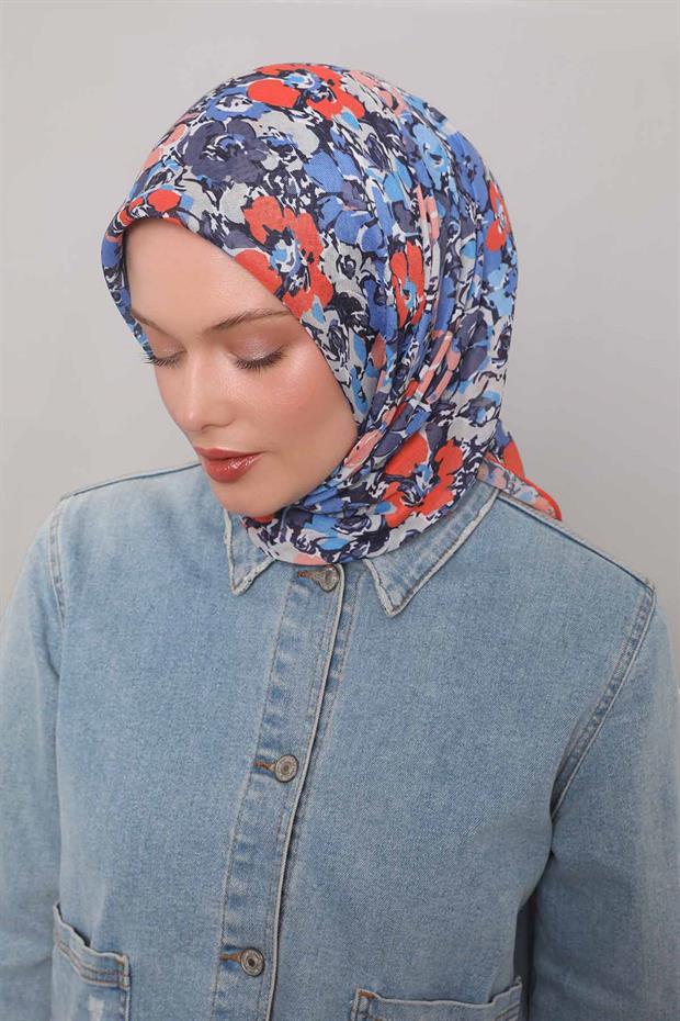 Oranj Yonca Desen Soft Eşarp