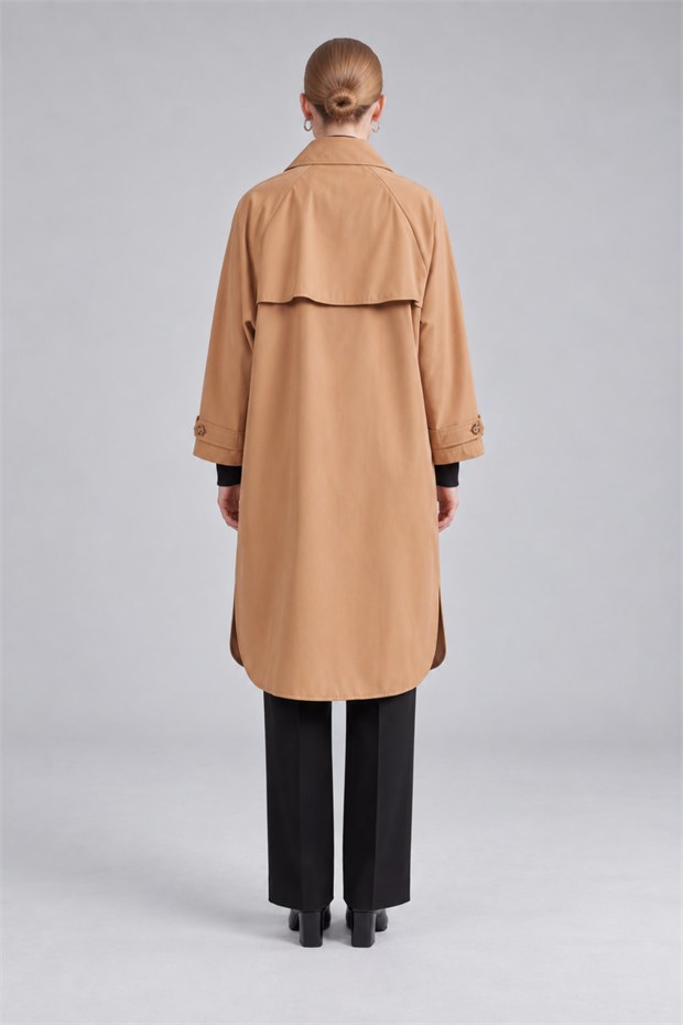 Oversize Trençkot Camel