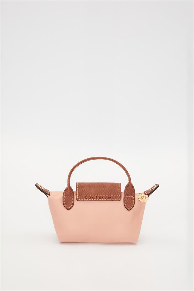 Pembe Deri Kapak Detaylı El Çantası
