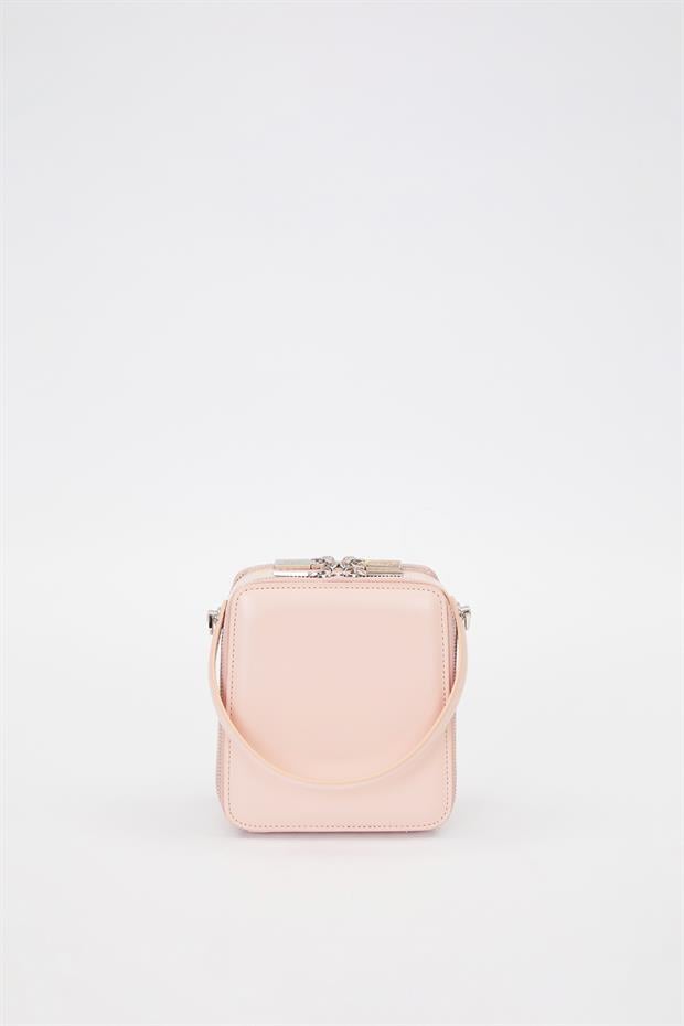 Pembe Dikdörtgen Model Omuz Çantası