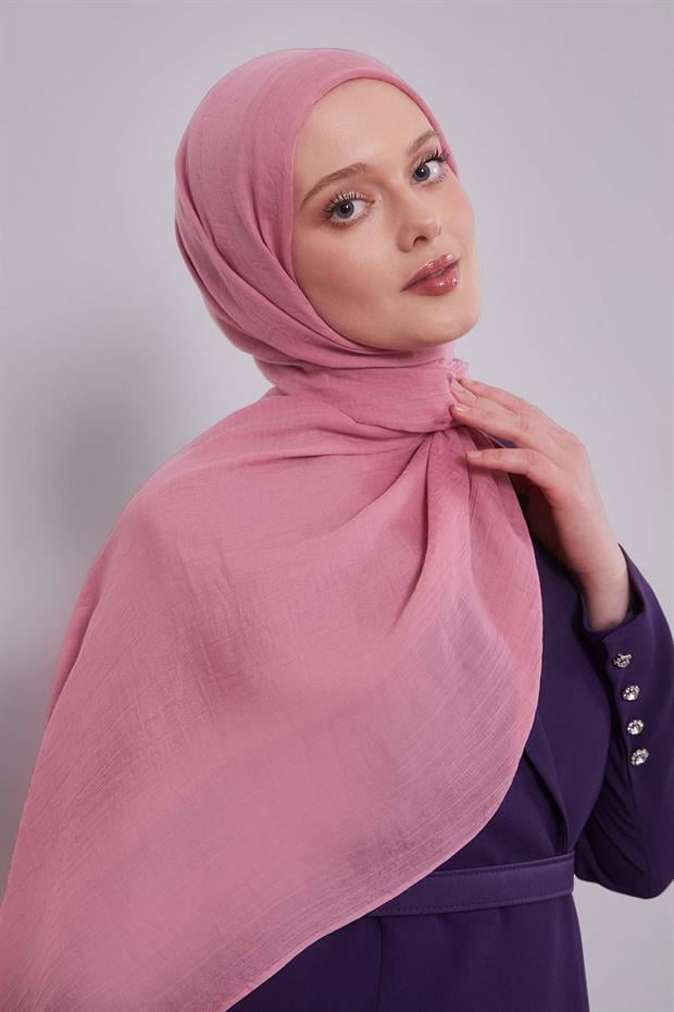Pembe Düz Hawai Şal