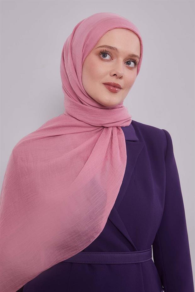 Pembe Düz Hawai Şal