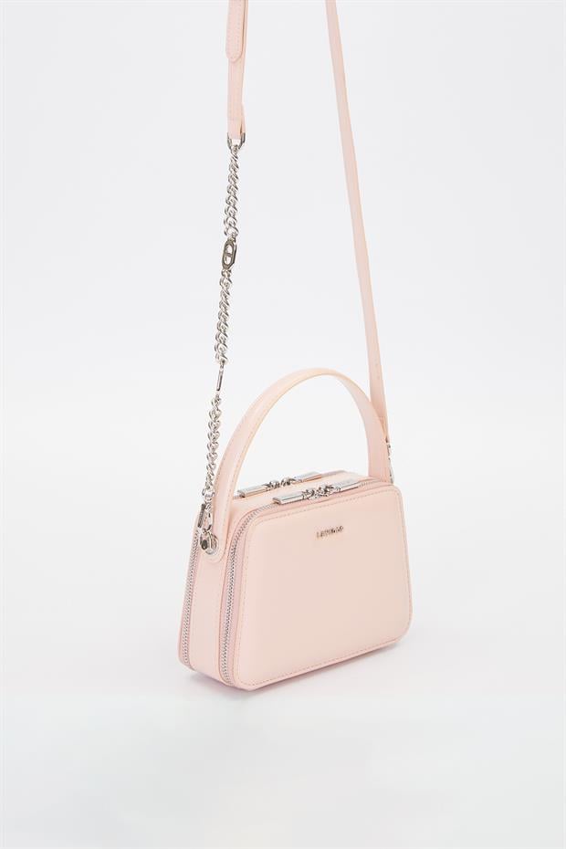 Pembe Kare Bombe Görünümlü Omuz Çantası