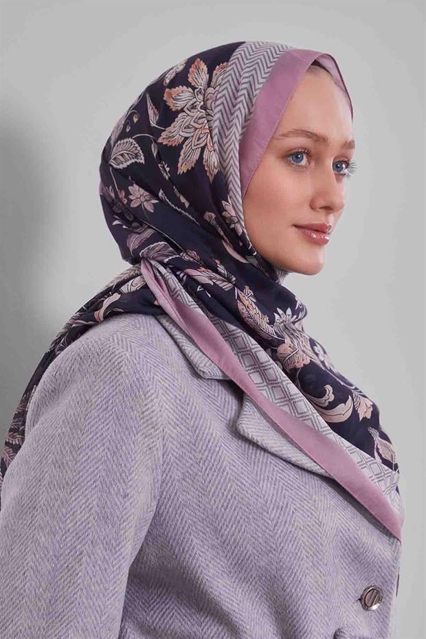 Pembe Lale Desen Sport Şal