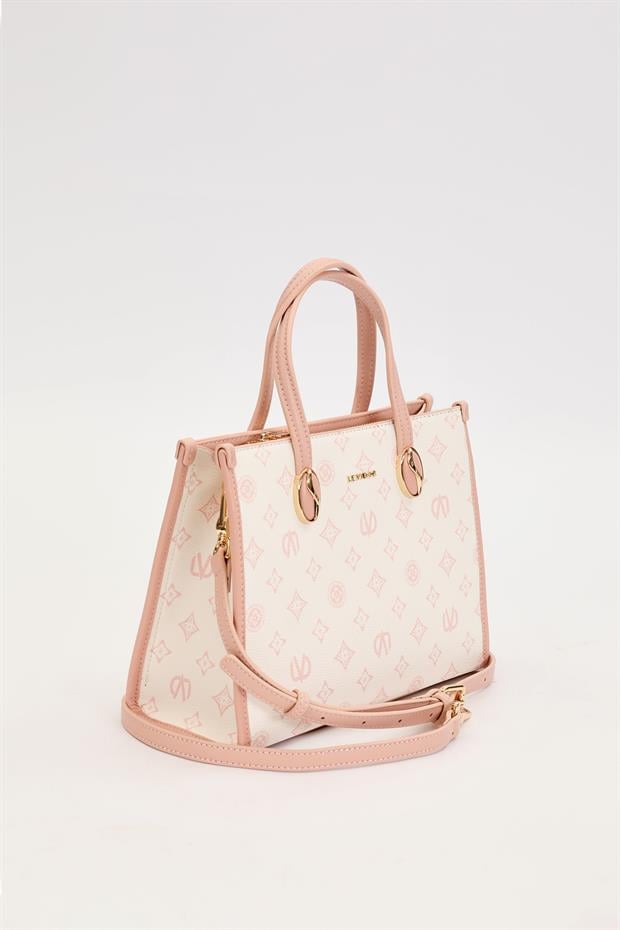 Pembe LVD Baskılı El Çantası