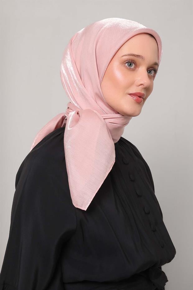 Pembe Pırıltı Eşarp