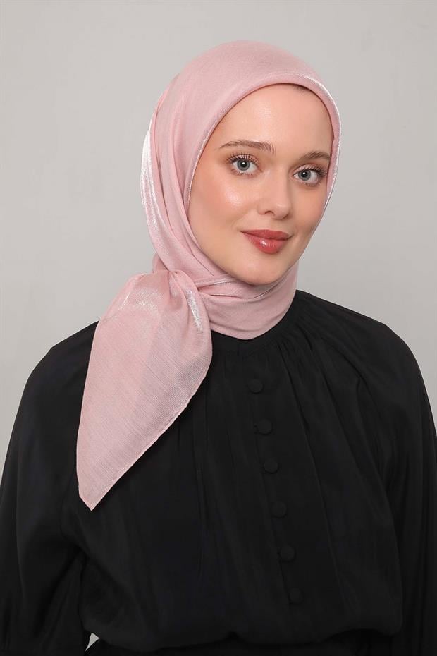 Pembe Pırıltı Eşarp