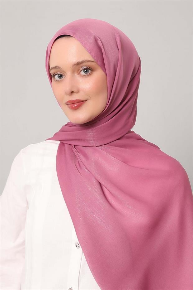 Pembe Simli Elmas Şal