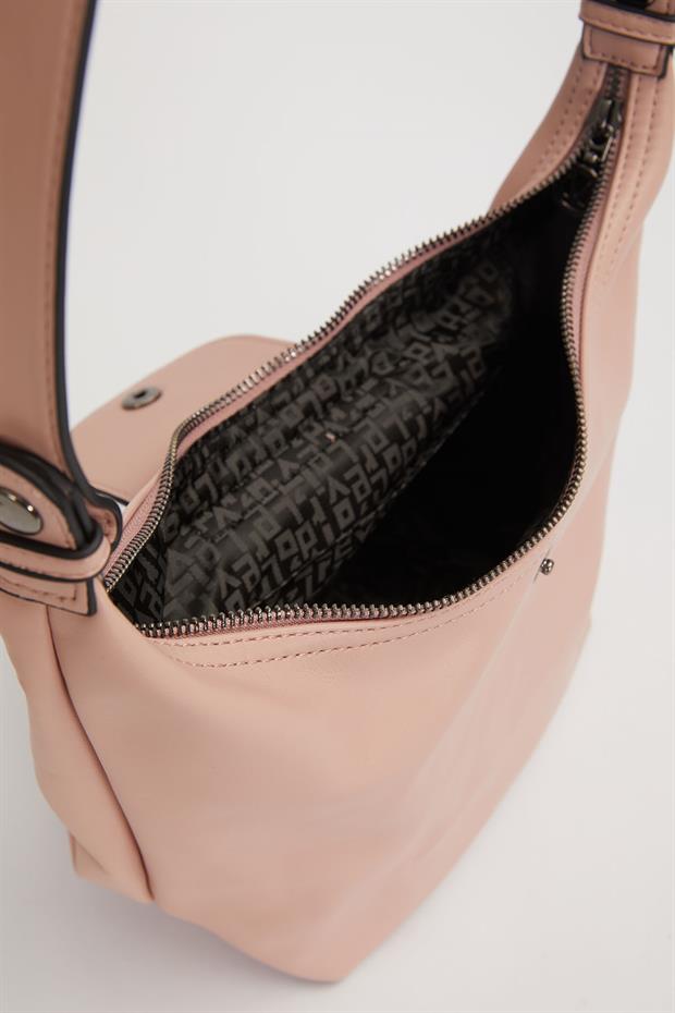 Pembe Uzatılabilir Askılı El Çantası