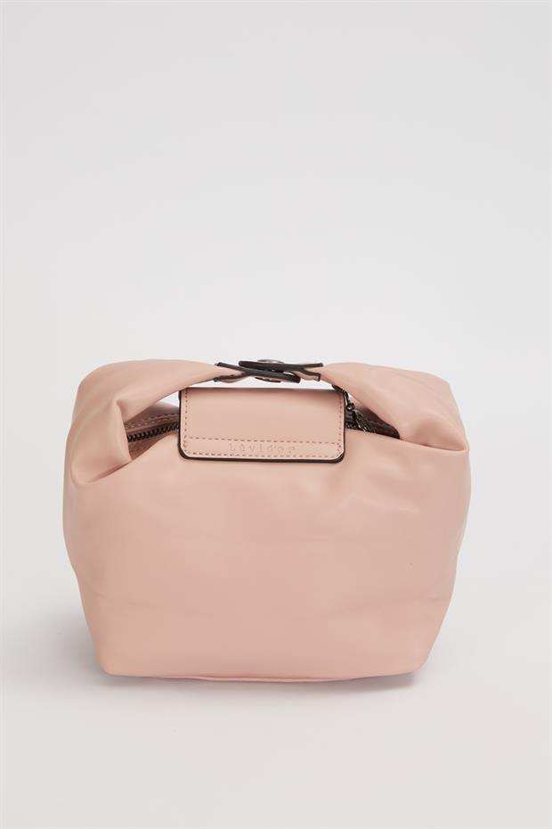 Pembe Uzatılabilir Askılı El Çantası