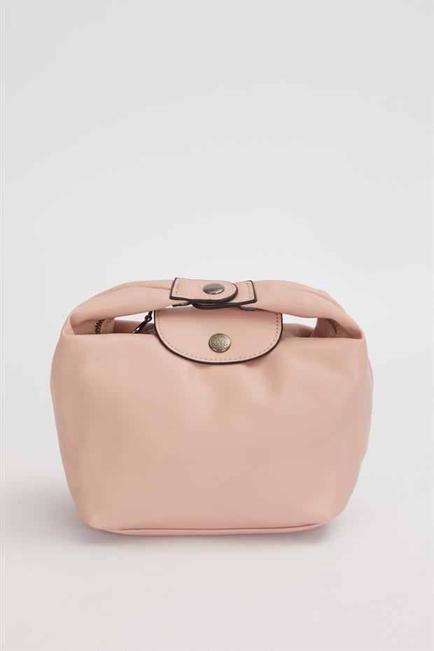 Pembe Uzatılabilir Askılı El Çantası