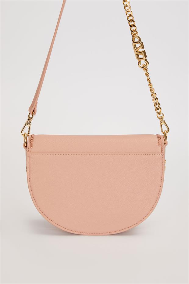 Pembe Yarım Ay Model Zincir Detay Omuz Çantası