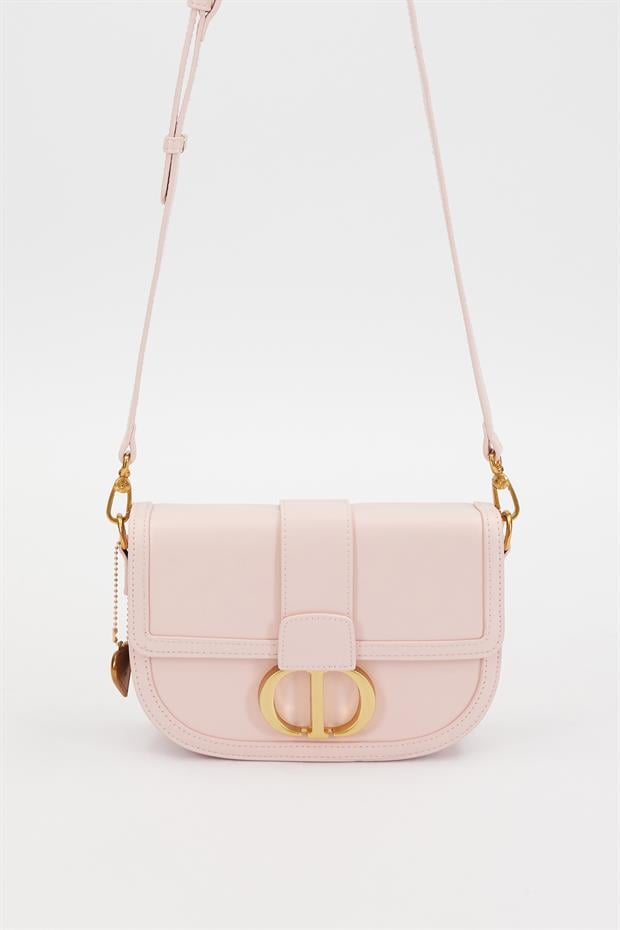 Pembe Zımba Detay Omuz Çantası