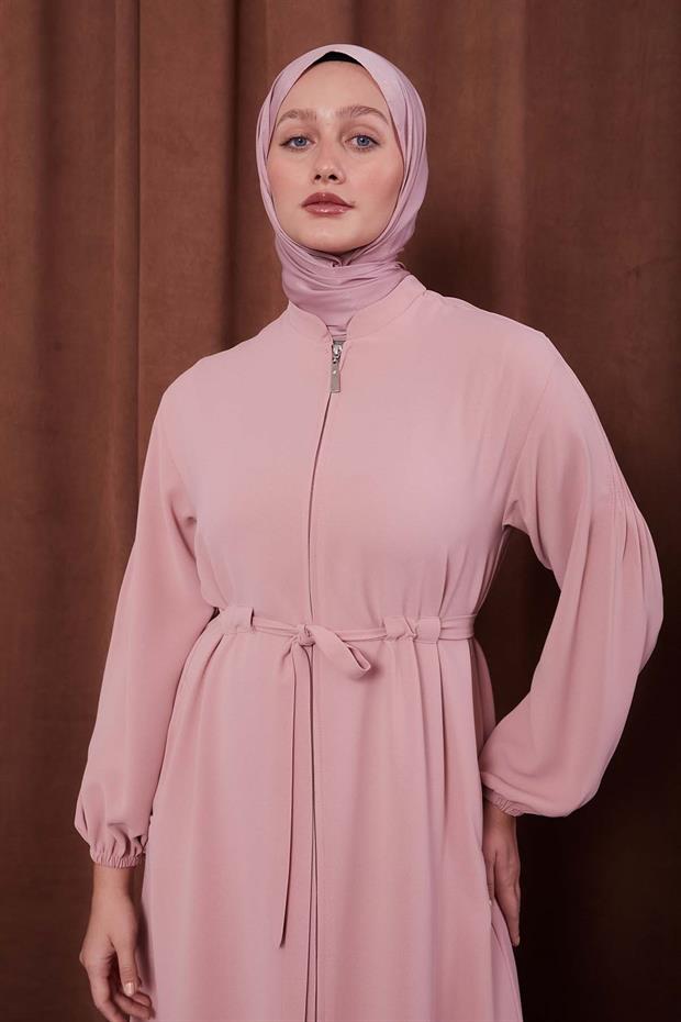 Pudra Bağlama Detaylı Ferace