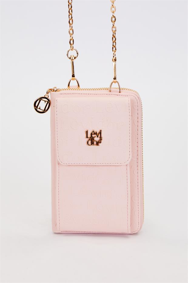 Pudra Baskı Model Zincirli Cüzdan