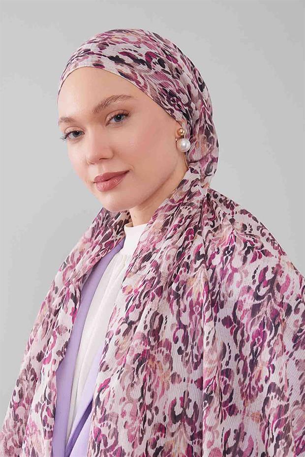Pudra Batik Desen Pamuk Şal