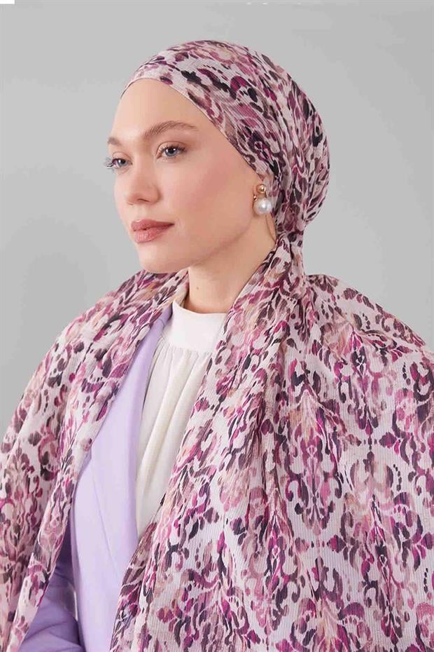 Pudra Batik Desen Pamuk Şal