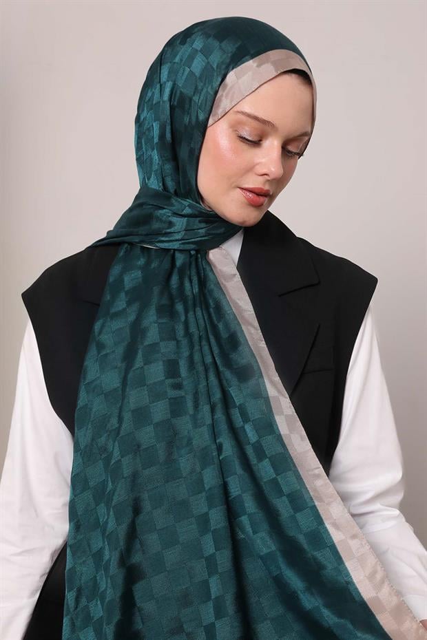 Pudra Dama Desen Monogram Şal