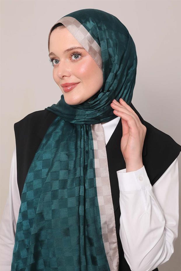 Pudra Dama Desen Monogram Şal