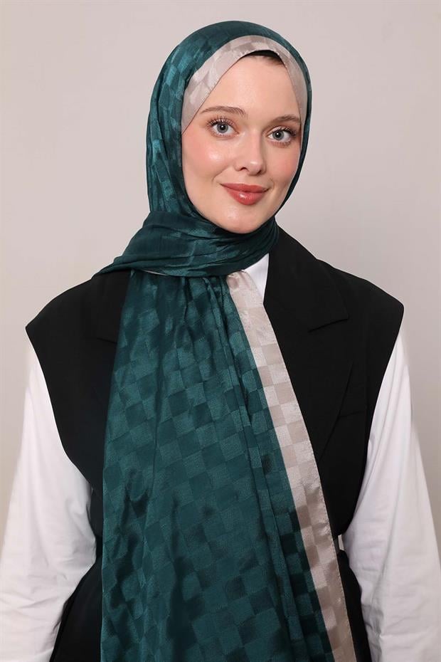 Pudra Dama Desen Monogram Şal