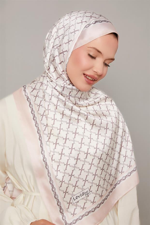 Pudra L Baskılı Angel Şal