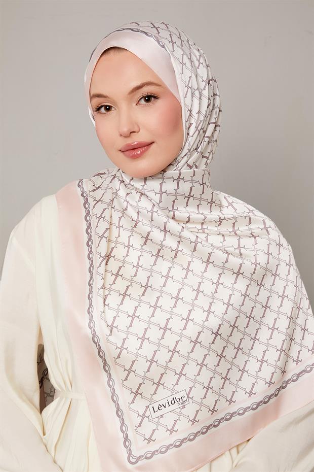 Pudra L Baskılı Angel Şal