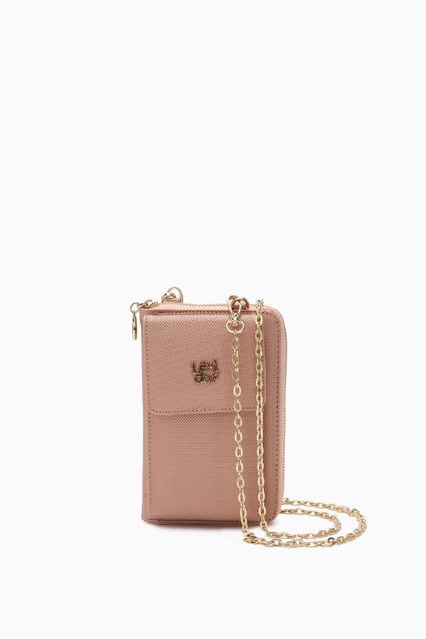 Pudra Ön Cepli Zincirli Cüzdan