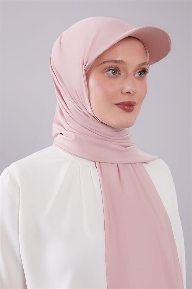 Pudra Pratik Şapkalı Şal