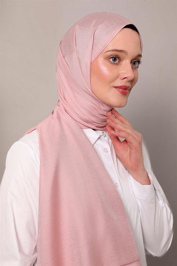 Pudra Simli Bodrum Şal