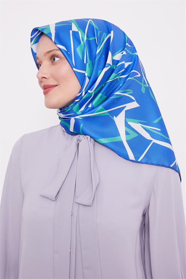 Saks Crack Desen Trend Twill Eşarp