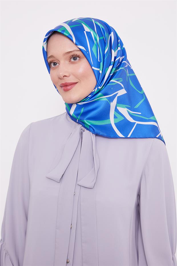 Saks Crack Desen Trend Twill Eşarp