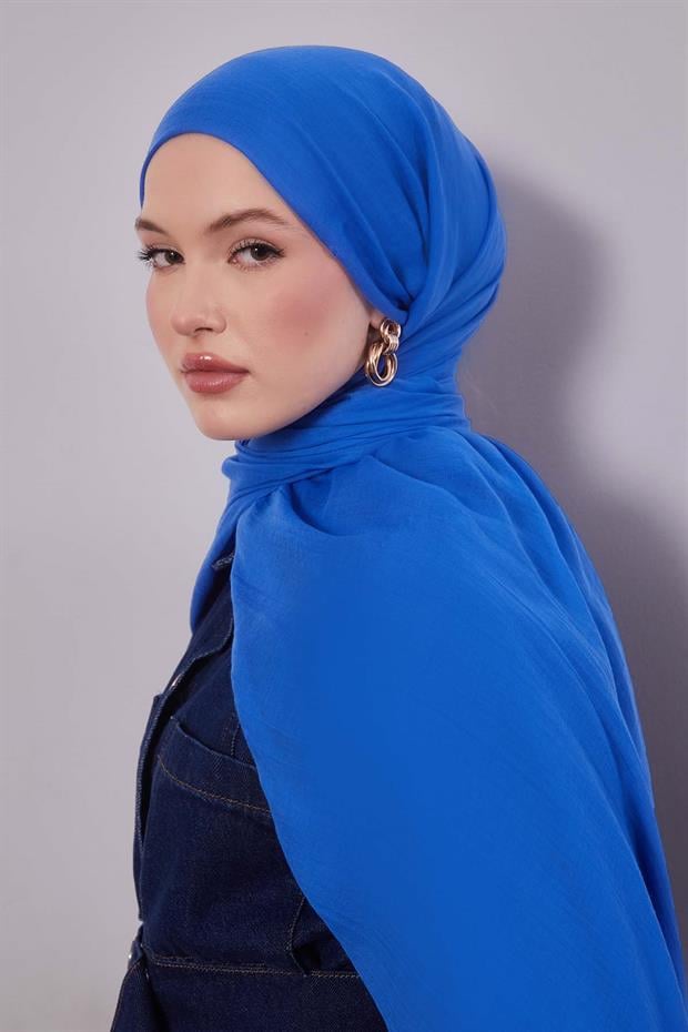 Saks Düz Hawai Şal