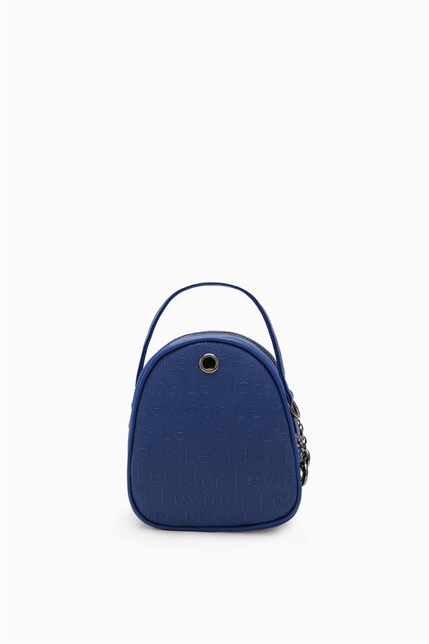 Saks Mavisi Oval Model Omuz Çantası