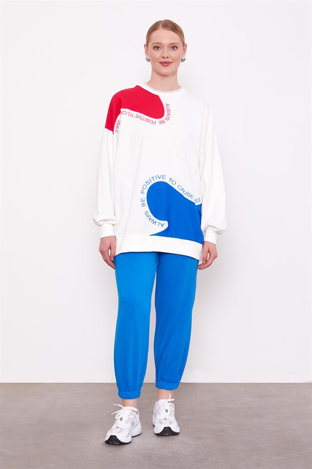 Saks Omuz Detaylı Sweat