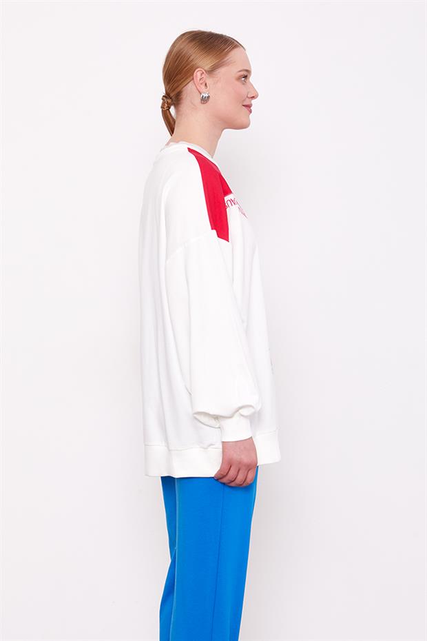 Saks Omuz Detaylı Sweat