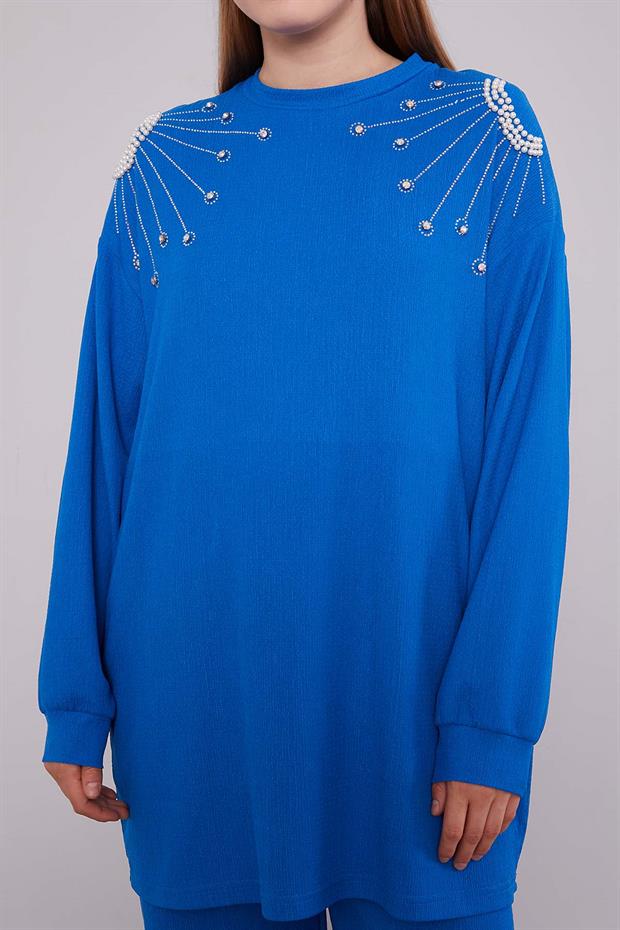 Saks Omuz Yıldız Taş Detaylı