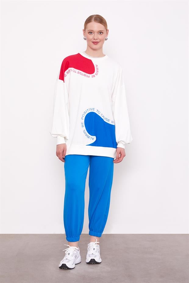 Saks Beli Lastikli Jogger Pantolon