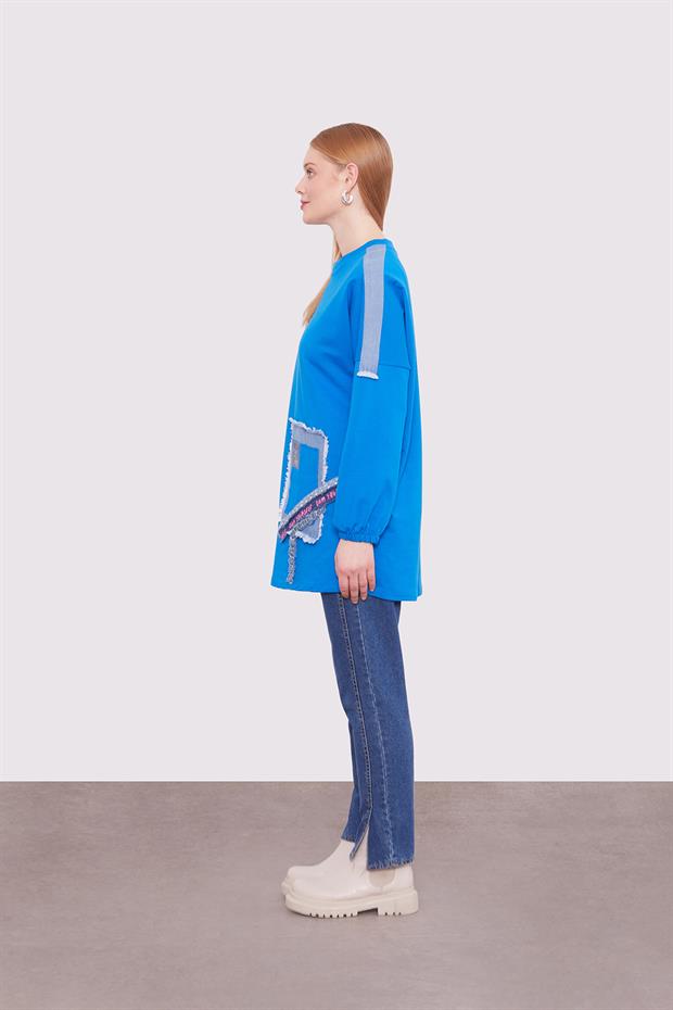 Saks ŞERİT AKSESUAR DETAYLI  SWEAT