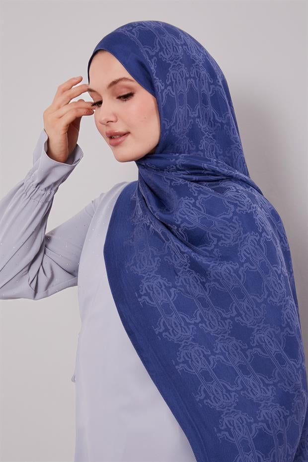 Saks Tuğra Desen Grazia Şal