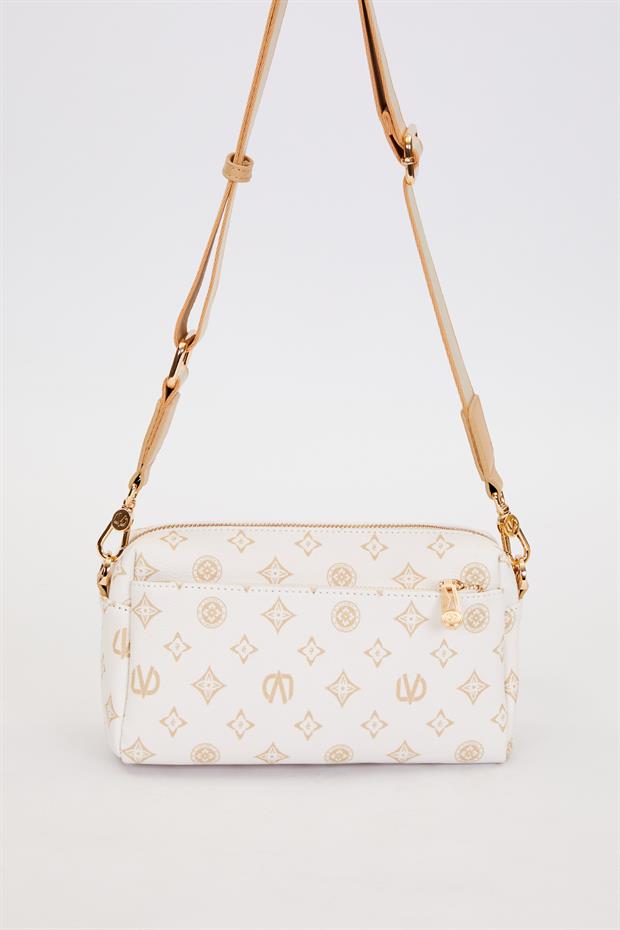 Sarı Çizgi Kuşaklı Omuz Çantası