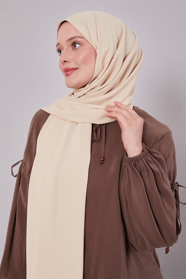 Sarı Düz Trend Şal