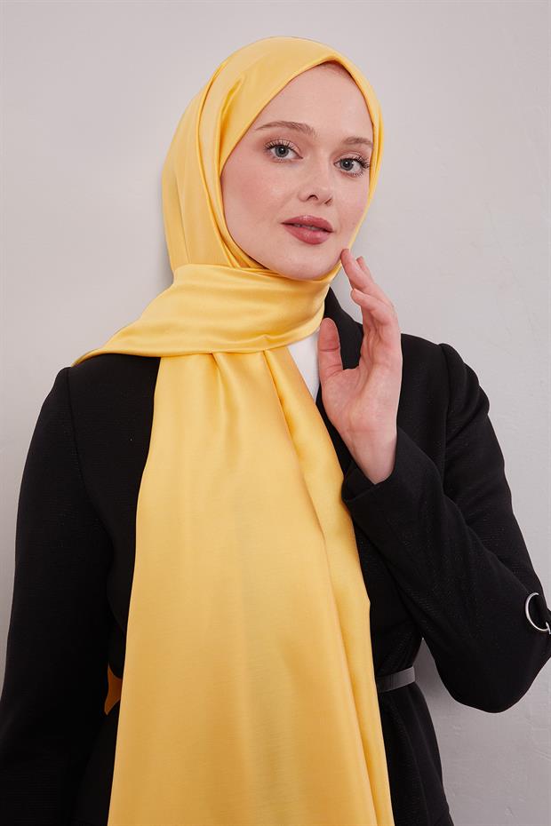 Sarı İpek Şal