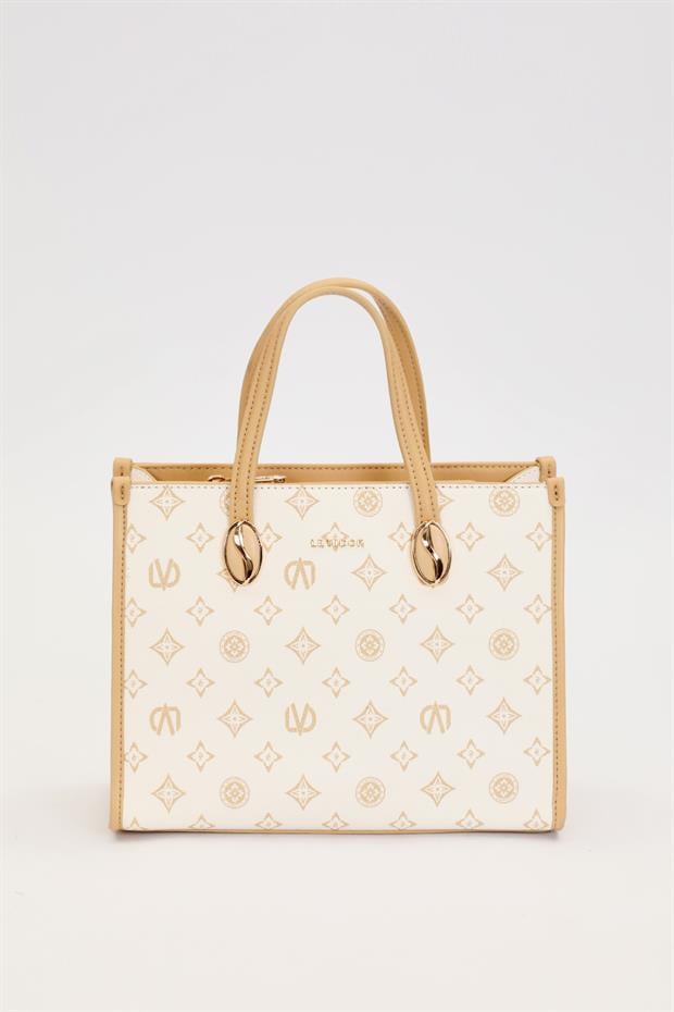 Sarı LVD Baskılı El Çantası