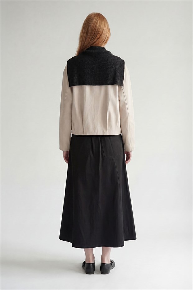 Siyah A Kesim Uzun Etek