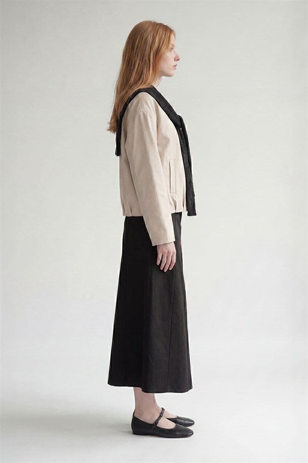 Siyah A Kesim Uzun Etek