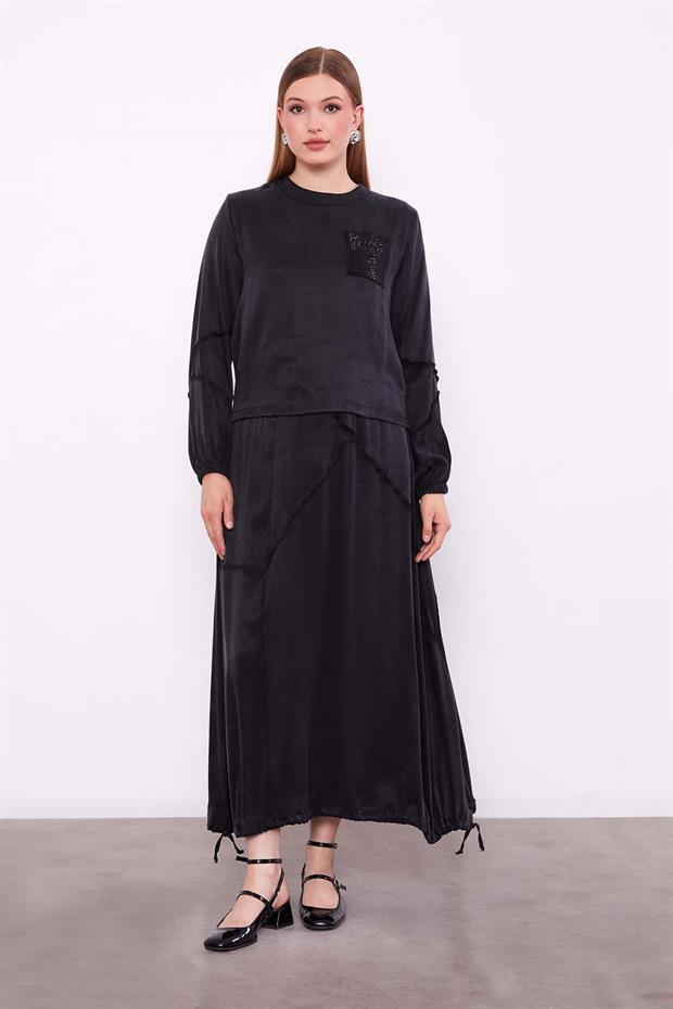 Siyah Asimetrik Model Cupra Etek Takım