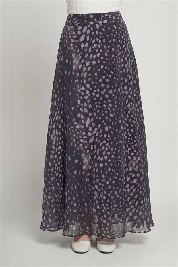 Siyah Bambi Desen Etek