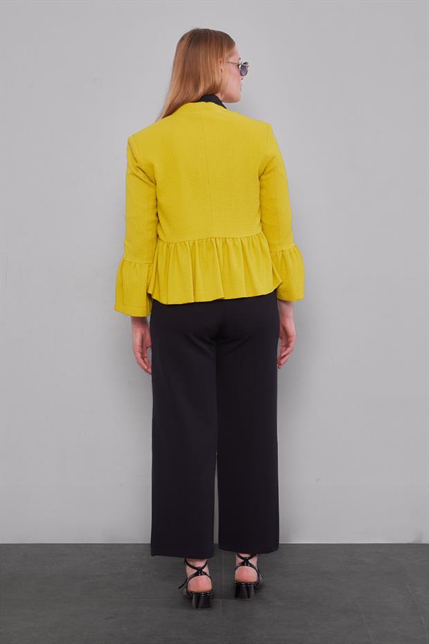 Siyah Beli Lastikli Pantolon