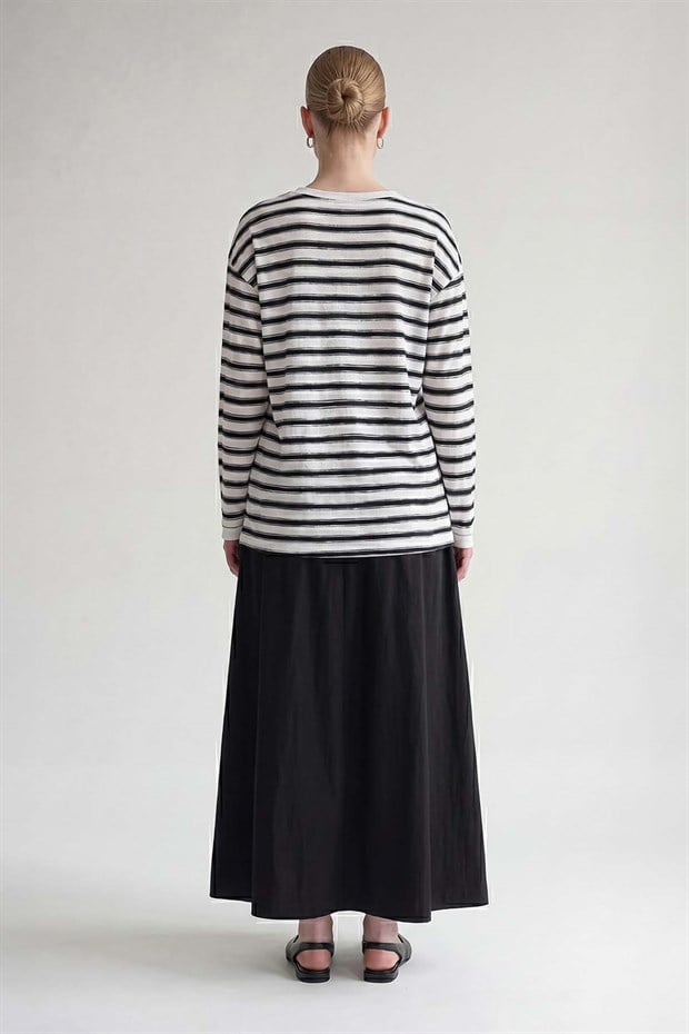 Siyah - Beyaz SWEATSHIRT