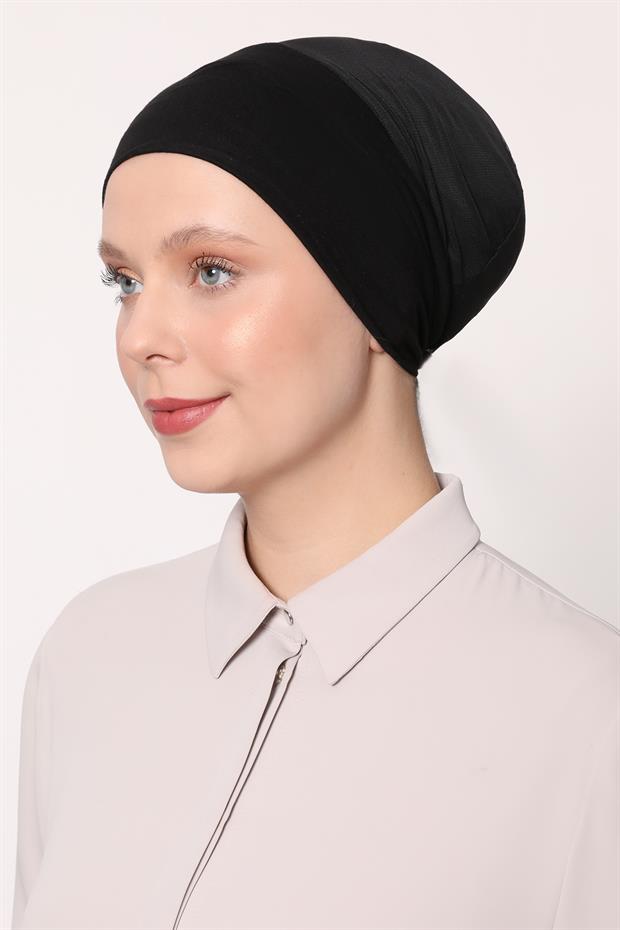 Siyah Climafit Dikişsiz Bone